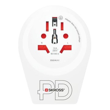 Ταξιδιωτικός προσαρμογέας Europe USB C20PD για ξένους στην Τσεχία, USB-C 20W τύπου E/F
