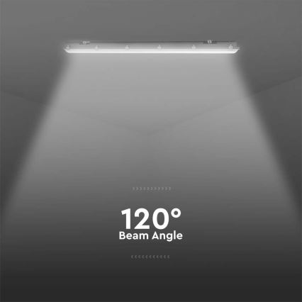 LED τεχνικό φωτιστικό φθοριστικού τύπου με αισθητήρα κίνησης και σούρουπου LED/36W/230V 6500K IP65 120 cm