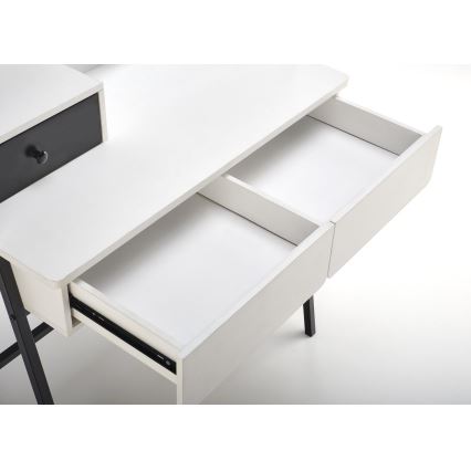 Τουαλέτα κρεβατοκάμαρας AGNES 120x80 cm λευκό/μαύρο