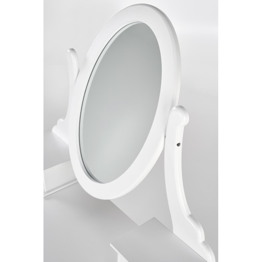 Τουαλέτα κρεβατοκάμαρας SARA 80x130 cm + stool 45x37 cm λευκό