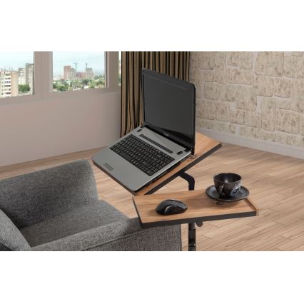 Τραπεζάκι για laptop GLEN 87x67 cm καφέ/μαύρο