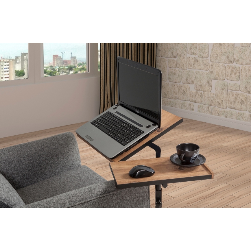 Τραπεζάκι για laptop GLEN 87x67 cm καφέ/μαύρο