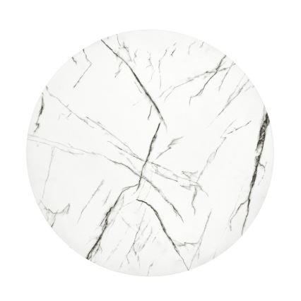 Τραπεζάκι σαλονιού ANTICA 41x55 cm μαύρο/διακόσμηση μάρμαρο