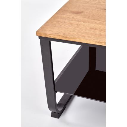 Τραπεζάκι σαλονιού ARTIGA 45x105 cm μαύρο/μπεζ