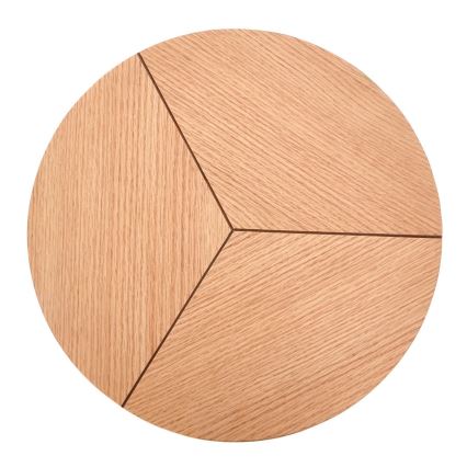 Τραπεζάκι σαλονιού CARIDA 49x45 cm μαύρο/δρυς