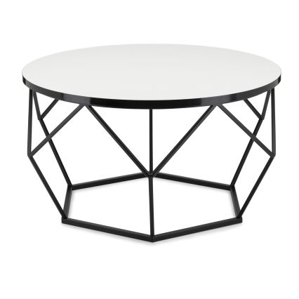 Τραπεζάκι σαλονιού DIAMOND 40x70 cm λευκό/μαύρο