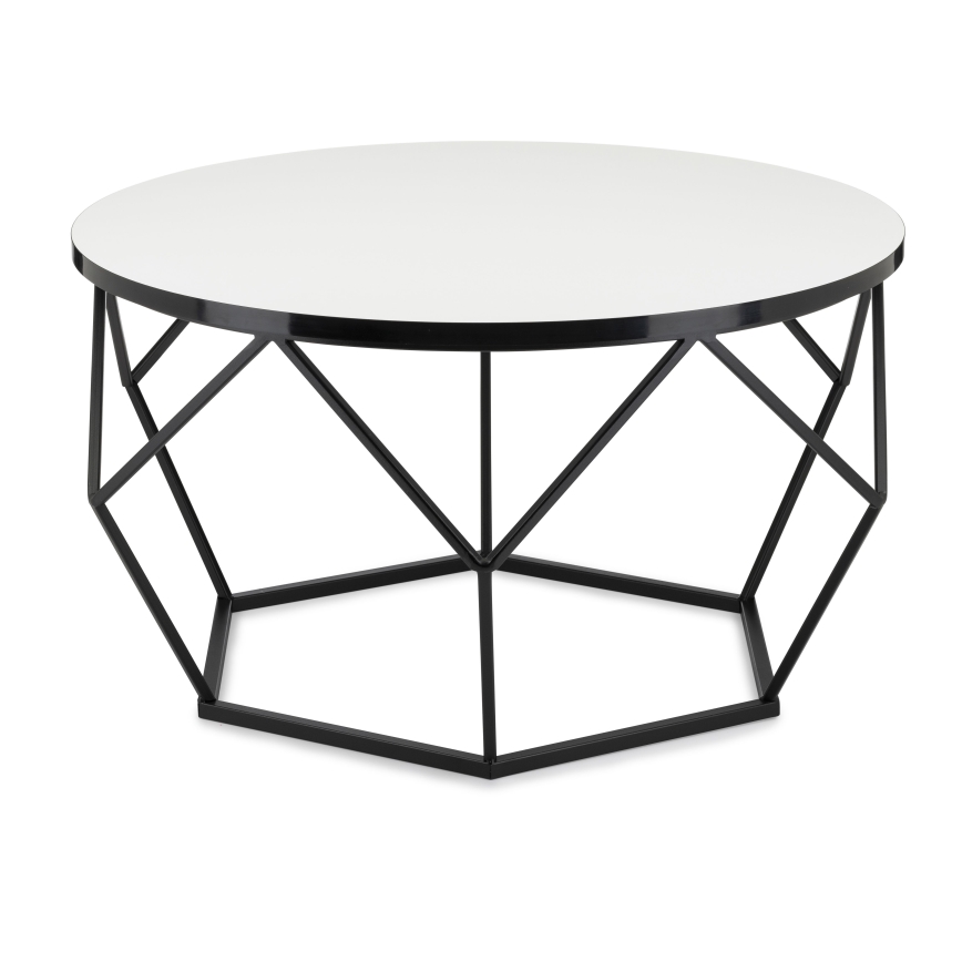 Τραπεζάκι σαλονιού DIAMOND 40x70 cm λευκό/μαύρο