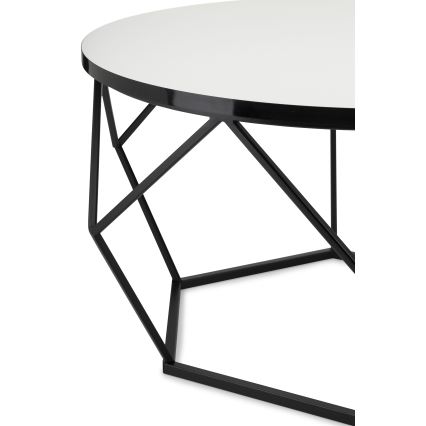 Τραπεζάκι σαλονιού DIAMOND 40x70 cm λευκό/μαύρο