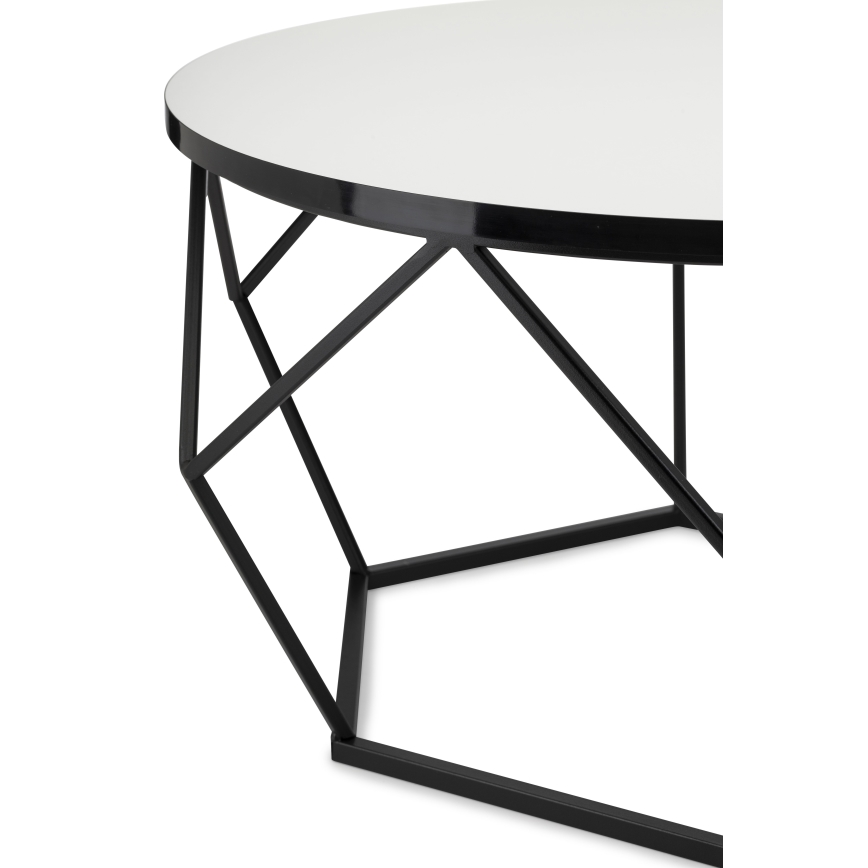 Τραπεζάκι σαλονιού DIAMOND 40x70 cm λευκό/μαύρο