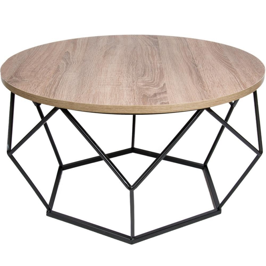 Τραπεζάκι σαλονιού DIAMOND 40x70 cm μαύρο/καφέ