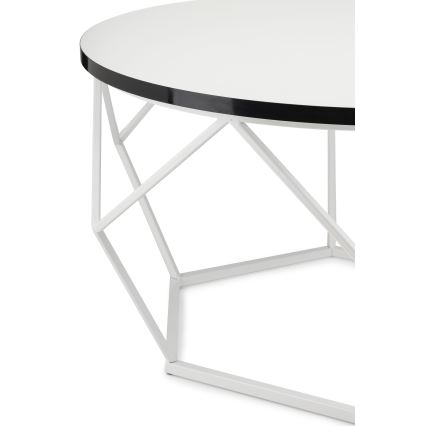 Τραπεζάκι σαλονιού DIAMOND 40x70 cm μαύρο/λευκό