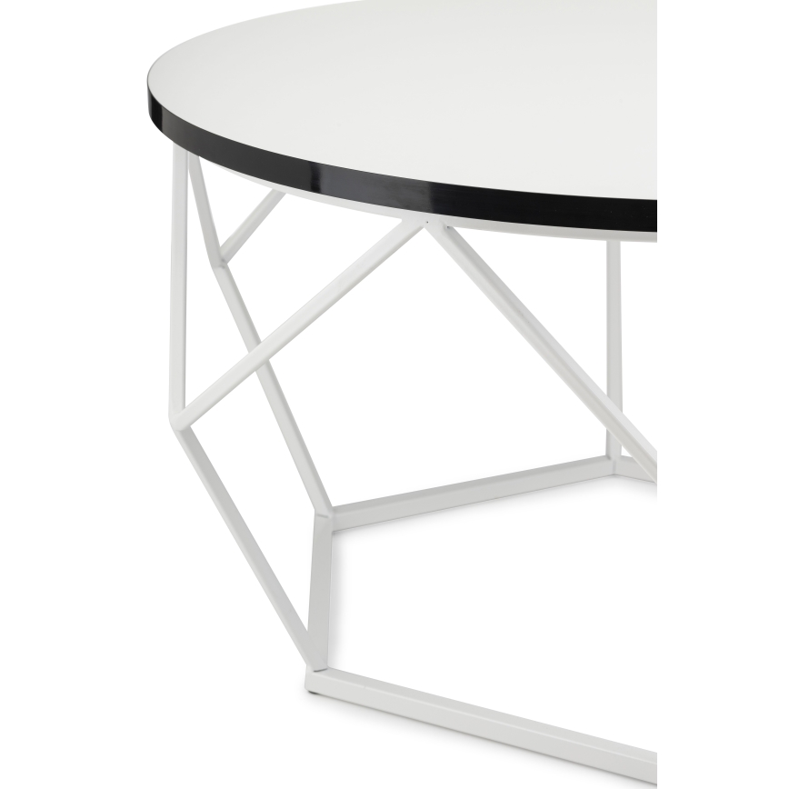 Τραπεζάκι σαλονιού DIAMOND 40x70 cm μαύρο/λευκό