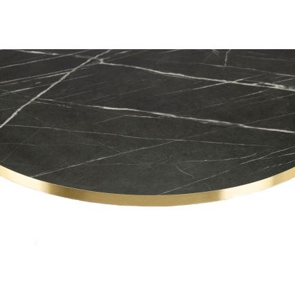 Τραπεζάκι σαλονιού DIAMOND 40x70 cm μαύρο/χρυσό