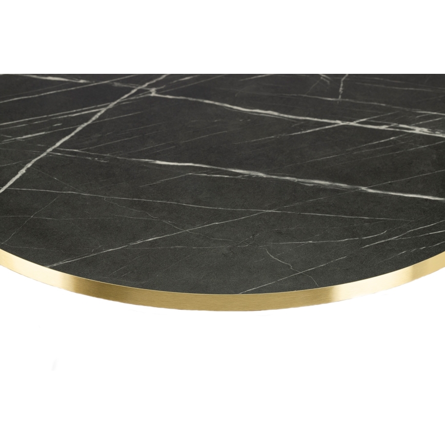 Τραπεζάκι σαλονιού DIAMOND 40x70 cm μαύρο/χρυσό