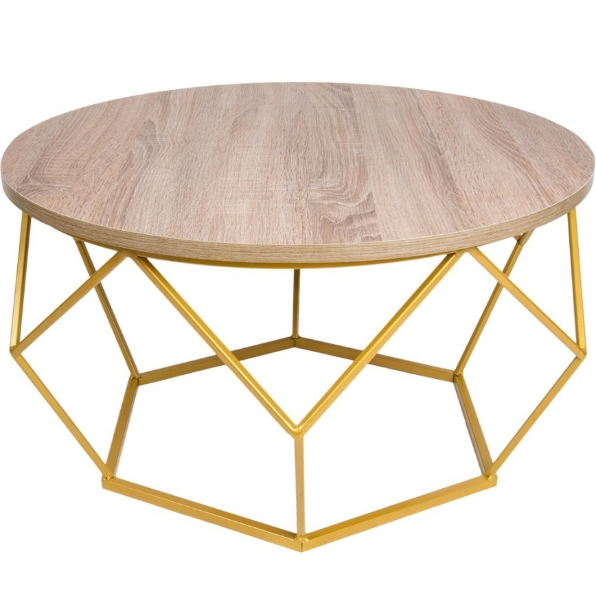 Τραπεζάκι σαλονιού DIAMOND 40x70 cm χρυσό/καφέ