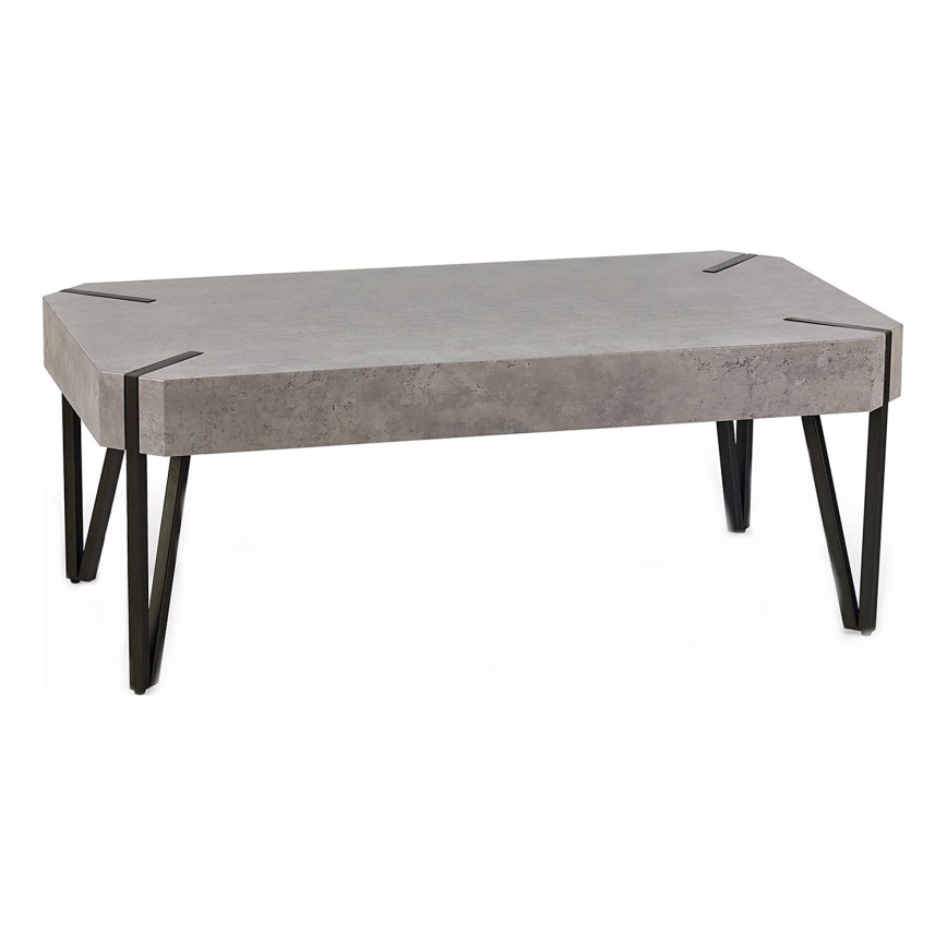 Τραπεζάκι σαλονιού EMILY 42x110 cm τσιμέντο