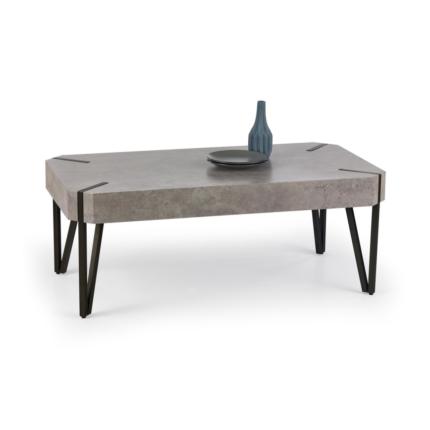 Τραπεζάκι σαλονιού EMILY 42x110 cm τσιμέντο