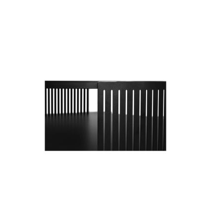 Τραπεζάκι σαλονιού FIKOLI 40x75 cm μαύρο/λευκό