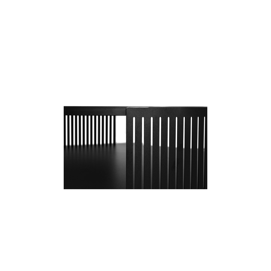 Τραπεζάκι σαλονιού FIKOLI 40x75 cm μαύρο/λευκό