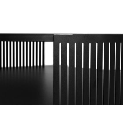 Τραπεζάκι σαλονιού FIKOLI 40x75 cm μαύρο/χρυσό δρυς