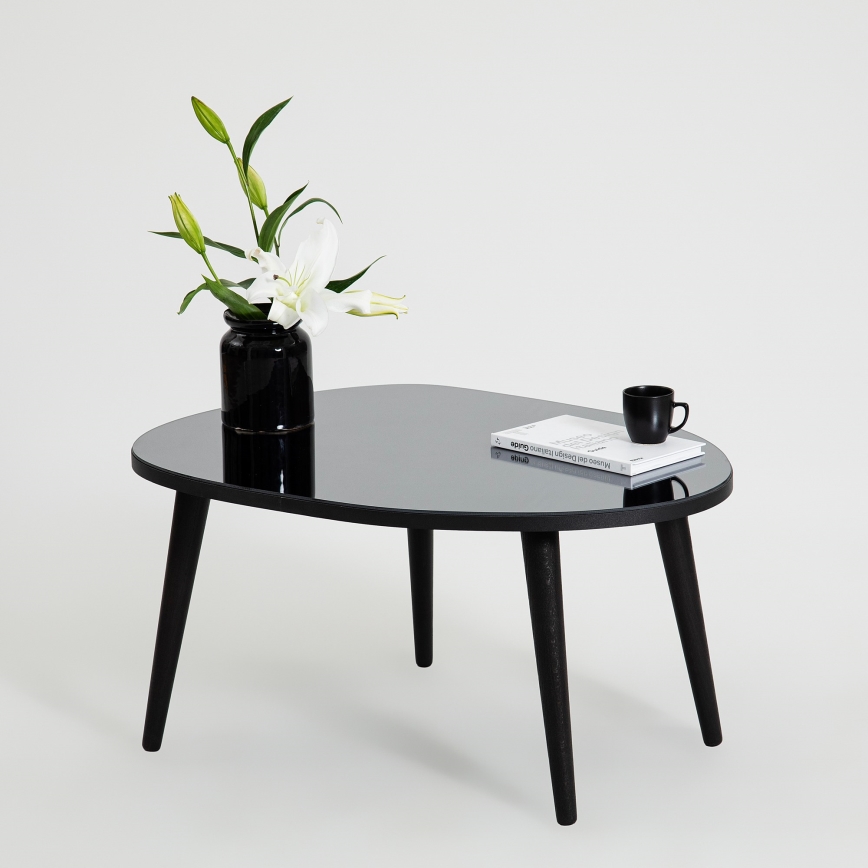 Τραπεζάκι σαλονιού GUSTO 38x75 cm μαύρο
