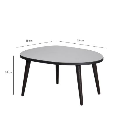 Τραπεζάκι σαλονιού GUSTO 38x75 cm μαύρο
