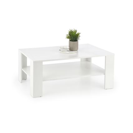 Τραπεζάκι σαλονιού KWADRO 53x110 cm λευκό