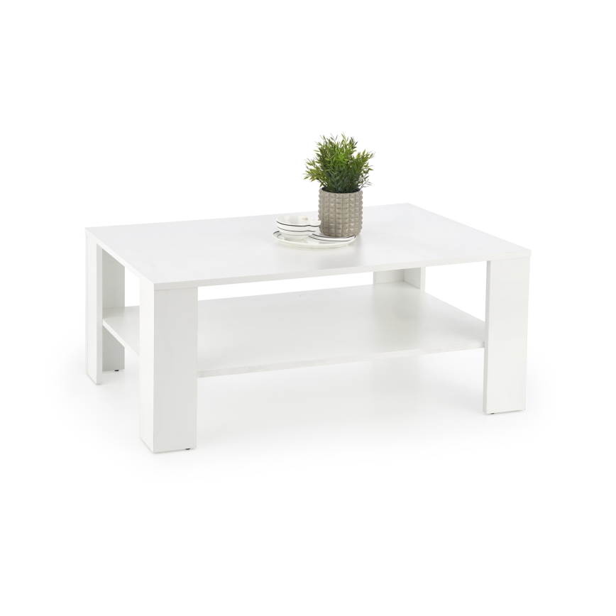 Τραπεζάκι σαλονιού KWADRO 53x110 cm λευκό