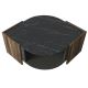 Τραπεζάκι σαλονιού MARBEL 40x75 cm καφέ/μαύρο
