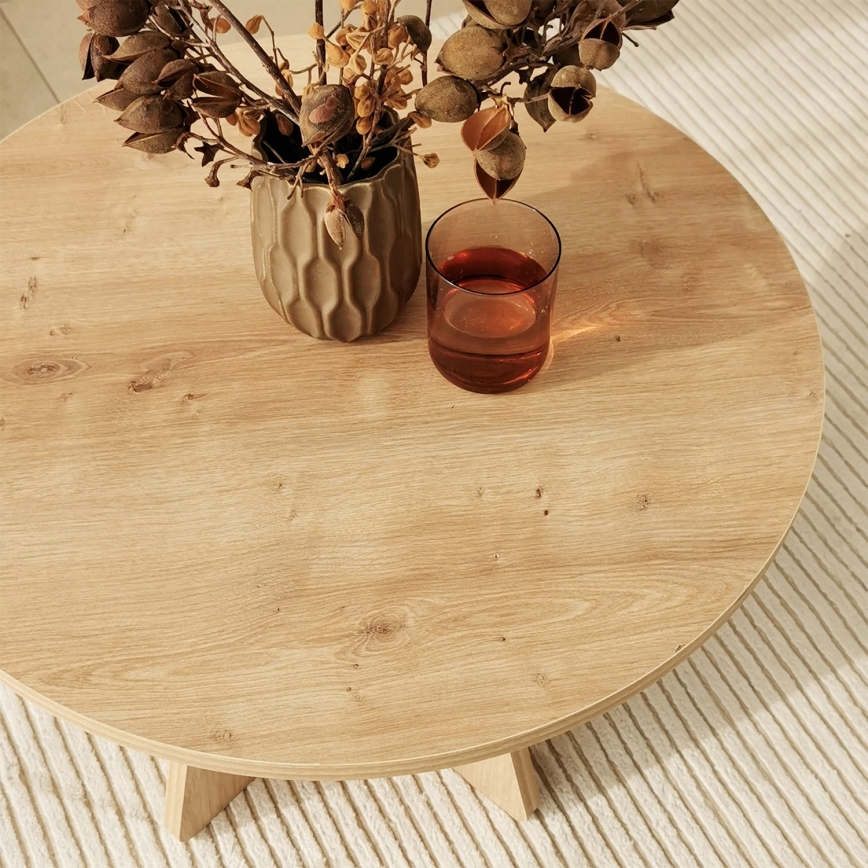 Τραπεζάκι σαλονιού MUSHROOM 40x60 cm sapphire δρυς