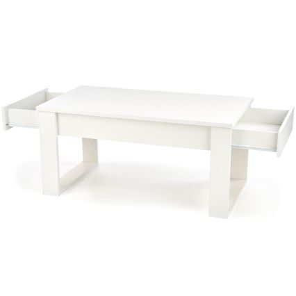 Τραπεζάκι σαλονιού with drawers NEA 52x110 cm λευκό