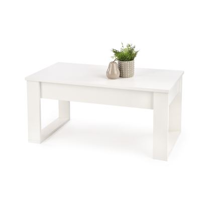 Τραπεζάκι σαλονιού with drawers NEA 52x110 cm λευκό