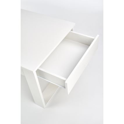 Τραπεζάκι σαλονιού with drawers NEA 52x110 cm λευκό