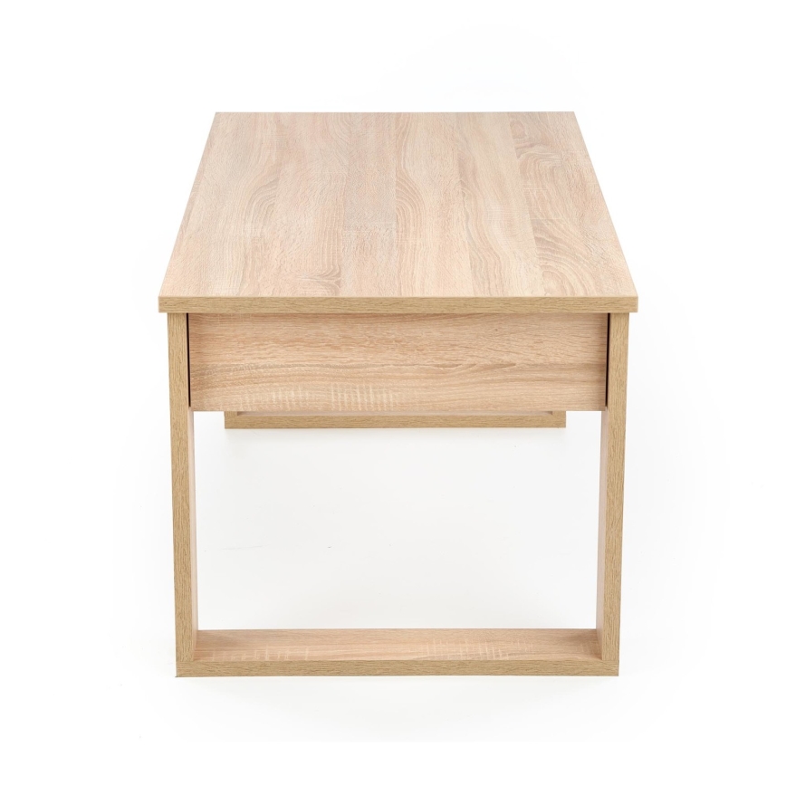 Τραπεζάκι σαλονιού with drawers NEA 52x110 cm μπεζ/δρυς sonoma