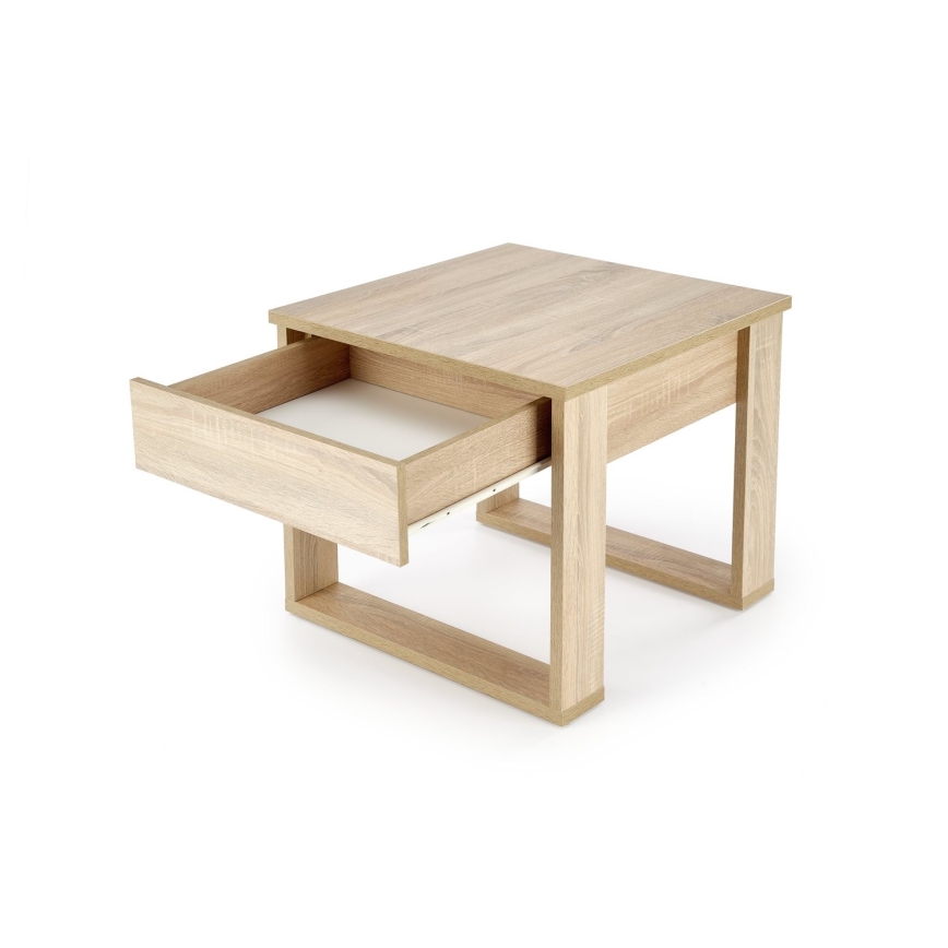 Τραπεζάκι σαλονιού με ένα drawer NEA 52x60 cm δρυς sonoma