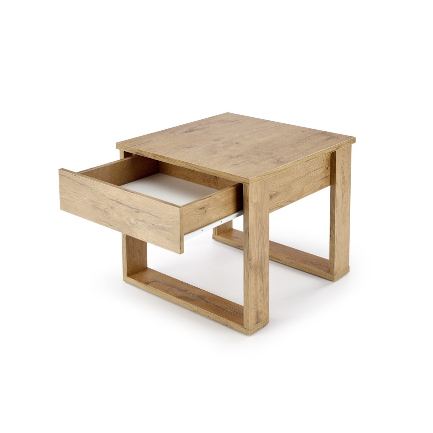 Τραπεζάκι σαλονιού με ένα drawer NEA 52x60 cm δρυς wotan