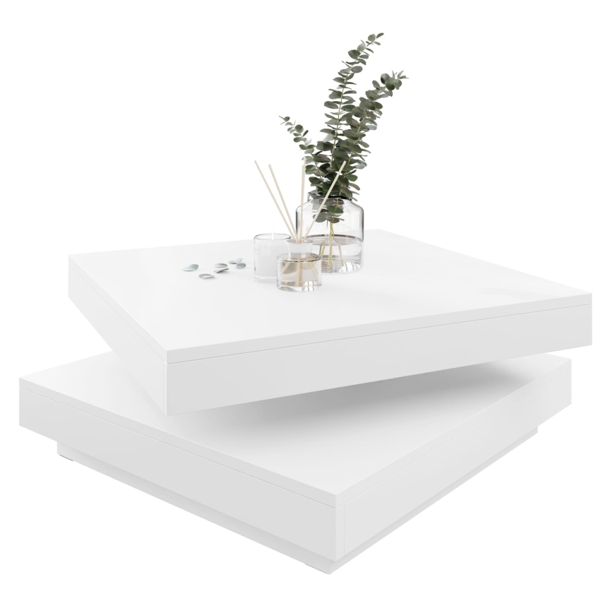 Τραπεζάκι σαλονιού NENANI 34x70 cm λευκό