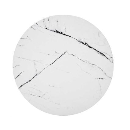 Τραπεζάκι σαλονιού NUBIRA 41x60 cm μαύρο/διακόσμηση μάρμαρο