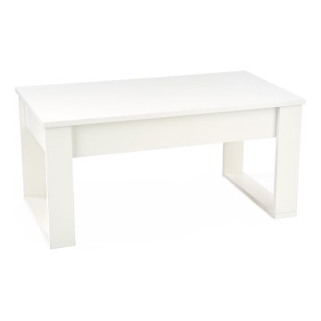 Τραπεζάκι σαλονιού with drawers NEA 52x110 cm λευκό
