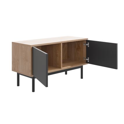 Τραπέζι τηλεόρασης BASIC 57x104 εκ. δρυς jackson hickory/ανθρακί