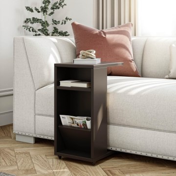 Τραπέζι βοηθητικό FILINTA 63x40 εκ. ανθρακί