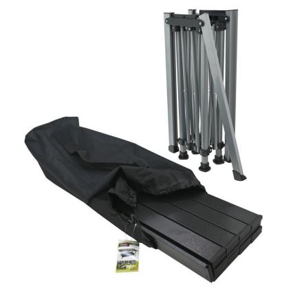 Τραπέζι για κάμπινγκ πτυσσόμενο 123x55cm ανθρακί