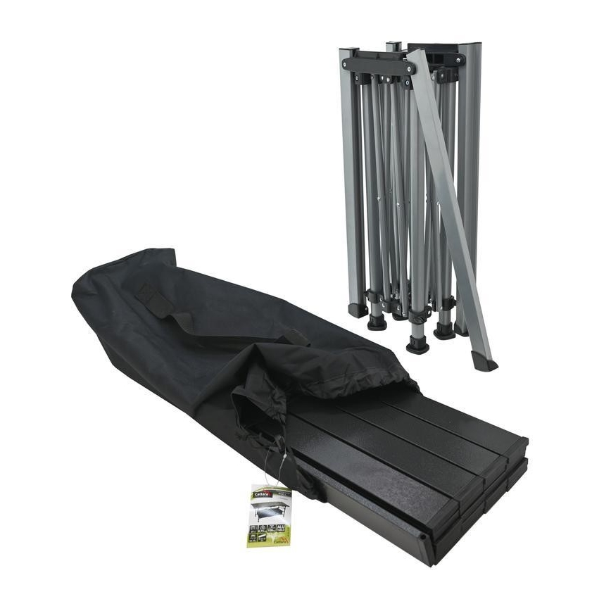 Τραπέζι για κάμπινγκ πτυσσόμενο 123x55cm ανθρακί