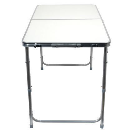 Τραπέζι για κάμπινγκ πτυσσόμενο + 4x chair λευκό/ματ χρώμιο