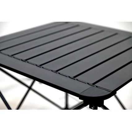 Τραπέζι για κάμπινγκ πτυσσόμενο 52x52cm ανθρακί
