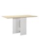 Τραπέζι κουζίνας επεκτεινόμενο 75x140 cm καφέ/λευκό