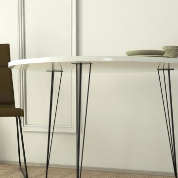 Τραπέζι τραπεζαρίας SANDALF 75x90 cm λευκό