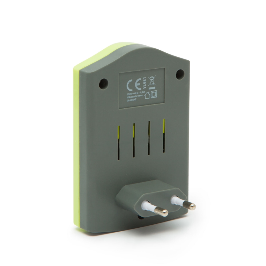 Υπερηχητικός απωθητής τρωκτικών 1,3W/230V πράσινος
