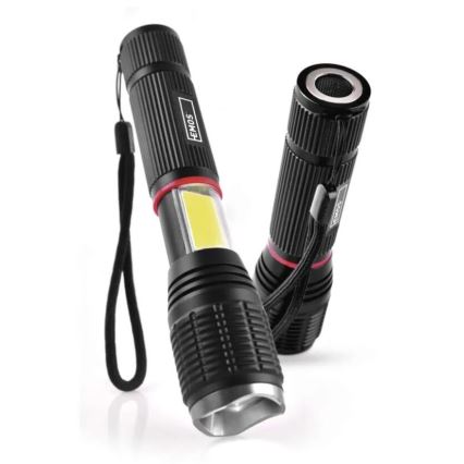 Φακός LED 2σε1 COB LED/3xAAA