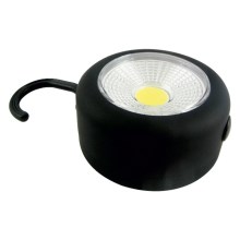 Φακός LED με γάντζο και μαγνήτη LED/3W/3xAAA